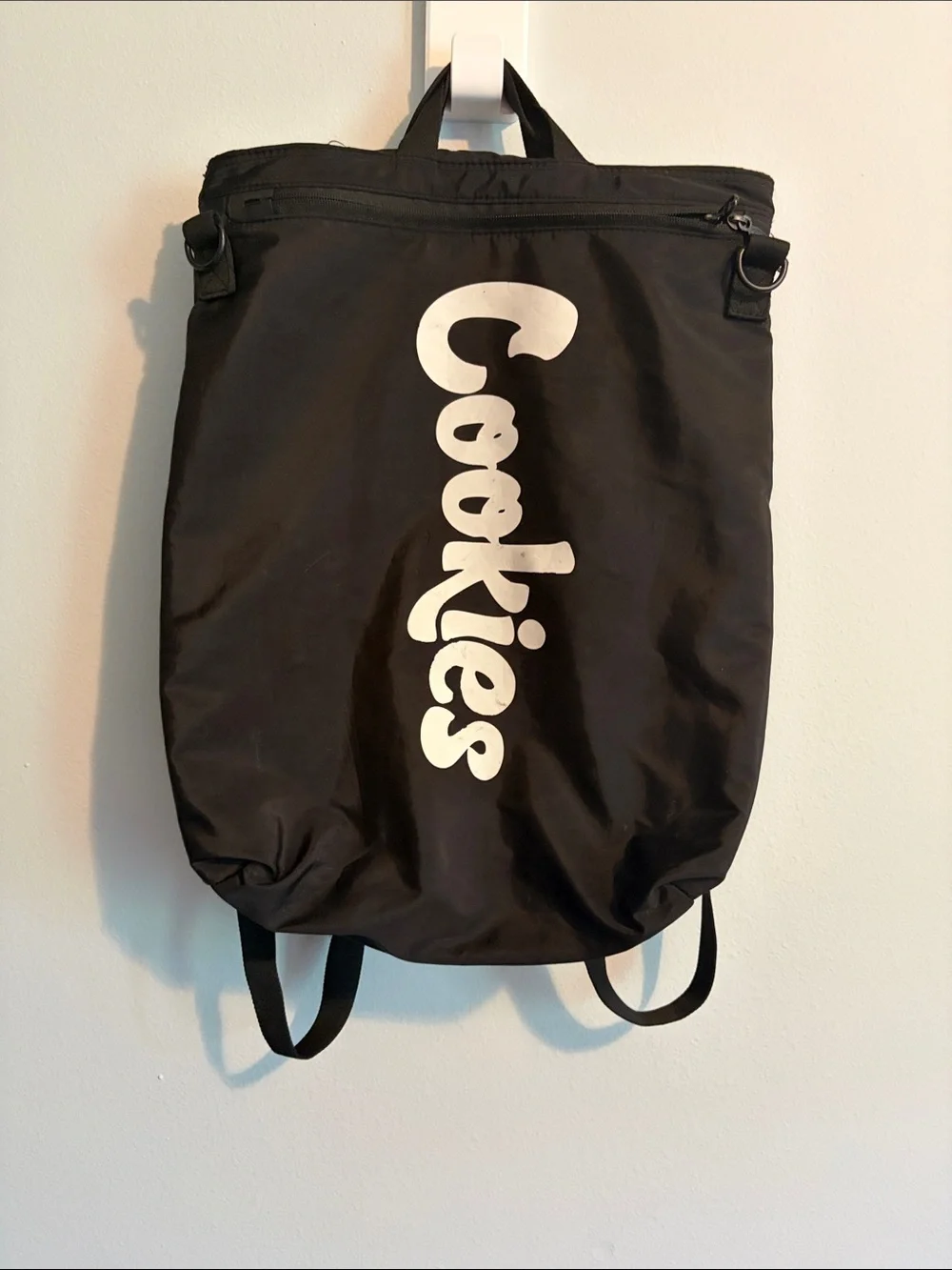 Cookies Black Vertical Logo Backpack